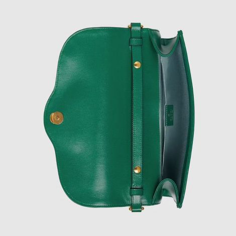 Gucci Çanta Horsebit 1955 Yeşil - Gucci Canta 2021 Horsebit 1955 Small Shoulder Bag Emerald Green Yesil
