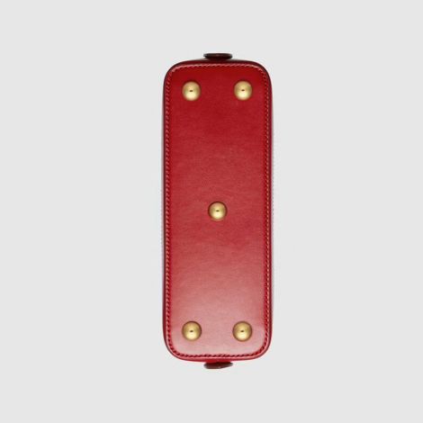 Gucci Çanta Horsebit 1955 Kırmızı - Gucci Canta 2021 Horsebit 1955 Small Top Handle Bag Red Kirmizi