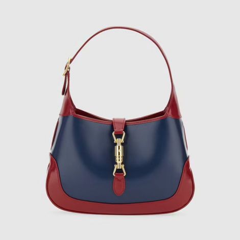 Gucci Çanta Jackie 1961 Lacivert - Gucci Canta 2021 Jackie 1961 Small Shoulder Bag Navy Blue Red Lacivert