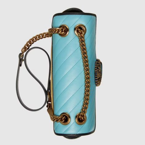 Gucci Çanta Online Exclusive Krem - Gucci Canta 2021 Online Exclusive Gg Marmont Small Bag Mavi Krem