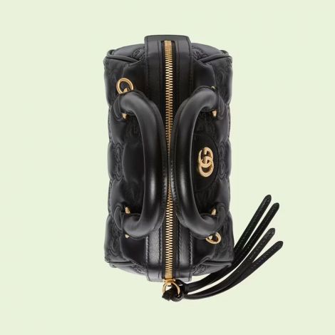 Gucci Çanta GG Matelasse Mini Siyah - Gucci Canta 22 Gg Matelasse Leather Mini Bag Black Siyah