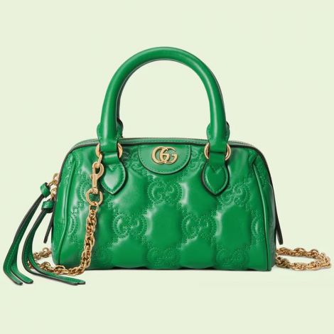 Gucci Çanta GG Matelasse Mini Yeşil - Gucci Canta 22 Gg Matelasse Mini Bag Green Yesil