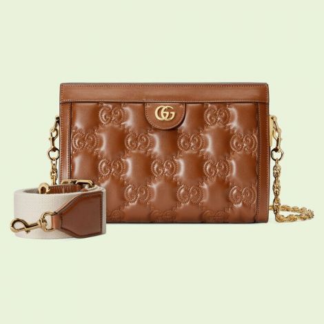 Gucci Çanta GG Matelasse Small Kahverengi - Gucci Canta 22 Gg Matelasse Small Bag Shoulder Bags Brown Kahverengi