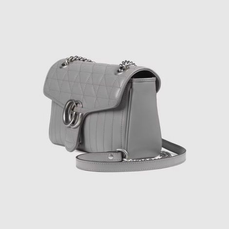 Gucci Çanta GG Marmont Small Gri - Gucci Canta 22 Handbags Chain Bags For Women Gg Marmont Small Shoulder Bag Gri