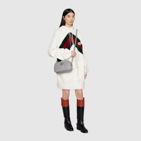 Gucci Çanta GG Marmont Small Gri - Gucci Canta 22 Handbags Crossbody Bags For Women Gg Marmont Small Shoulder Bag Gray Gri