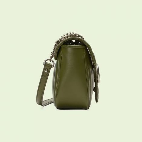 Gucci Çanta GG Marmont Small Yeşil - Gucci Canta 22 Handbags Shoulder Bags Chain Women Gg Marmont Small Bag Forest Green Yesil