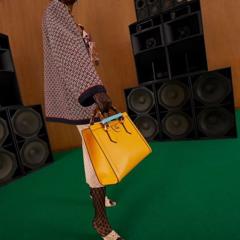 Gucci Çanta Diana Mini Sarı - Gucci Canta 22 Handbags Shoulder Bags For Women Diana Small Tote Bag Yellow Sari