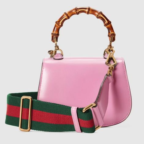 Gucci Çanta Bamboo 1947 Mini Pembe - Gucci Canta 22 Shoulder Bags For Women Bamboo 1947 Mini Top Handle Bag Pink Pembe