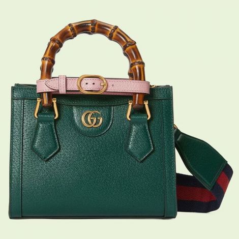 Gucci Çanta Diana Mini Yeşil - Gucci Canta 22 Shoulder Bags For Women Diana Mini Tote Bag Green Yesil