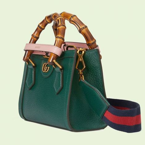 Gucci Çanta Diana Mini Yeşil - Gucci Canta 22 Shoulder Bags For Women Diana Mini Tote Bag Green Yesil