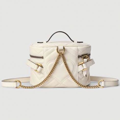 Gucci Çanta Marmont Beyaz - Gucci Canta Kadin 21 Gg Marmont Mini Backpack Beyaz