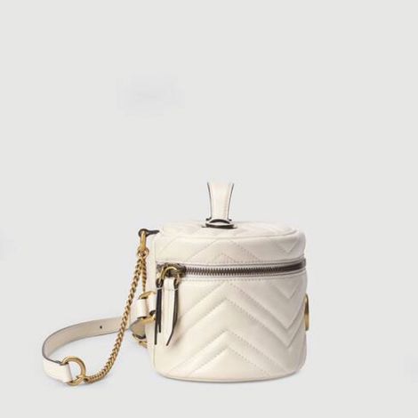 Gucci Çanta Marmont Beyaz - Gucci Canta Kadin 21 Gg Marmont Mini Backpack Beyaz