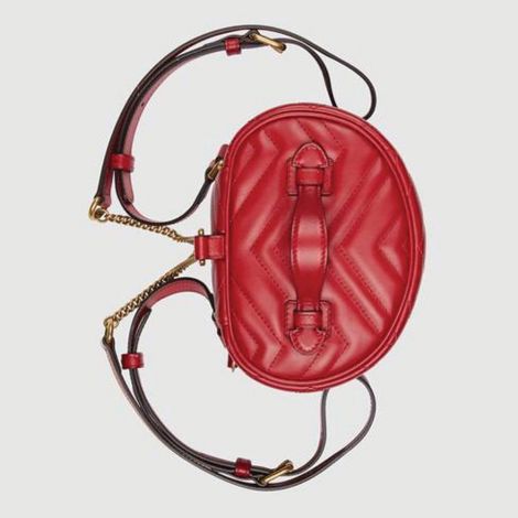 Gucci Çanta Marmont Kırmızı - Gucci Canta Kadin 21 Gg Marmont Mini Backpack Kirmizi