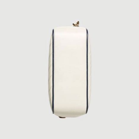 Gucci Çanta Marmont Beyaz - Gucci Canta Kadin 21 Gg Marmont Small Shoulder Bag With Bamboo Beyaz