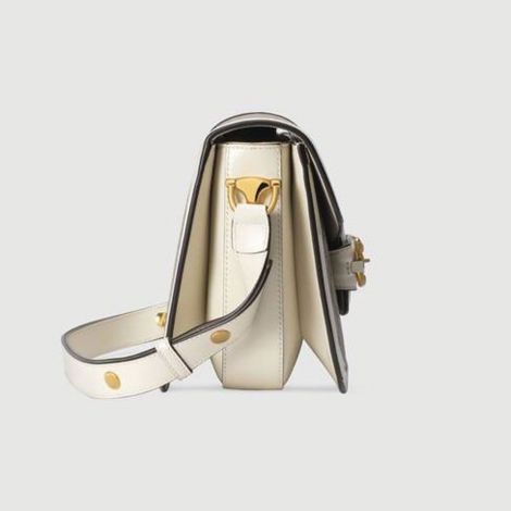 Gucci Çanta Horsebit Beyaz - Gucci Canta Kadin 21 Horsebit 1955 Small Shoulder Bag Supreme Beyaz