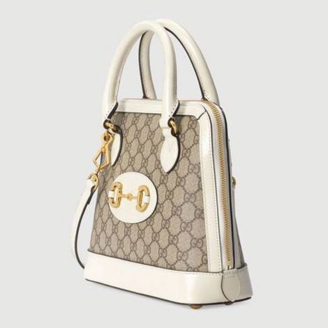 Gucci Çanta Horsebit Beyaz - Gucci Canta Kadin 21 Horsebit 1955 Small Top Handle Bag Beyaz