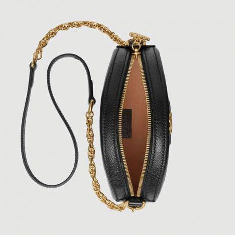Gucci Çanta Ophidia Siyah - Gucci Canta Kadin 21 Ophidia Mini Round Shoulder Bag Siyah