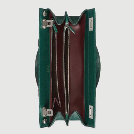Gucci Çanta Zumi Yeşil - Gucci Canta Kadin 21 Zumi Grainy Leather Medium Top Handle Bag Yesil