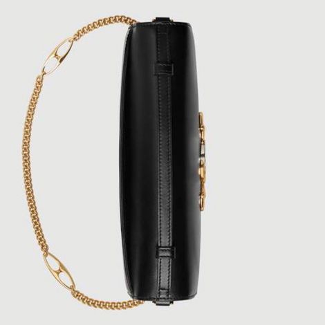 Gucci Çanta Zumi Siyah - Gucci Canta Kadin 21 Zumi Smooth Leather Small Shoulder Bag Siyah