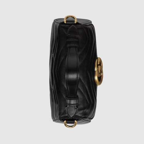 Gucci Çanta GG Marmont Mini Siyah - Gucci El Cantasi Gg Marmont Mini Top Handle Bag Black Siyah