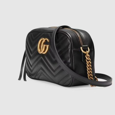 Gucci Çanta GG Marmont Matelasse Siyah - Gucci El Cantasi Gg Marmont Small Matelasse Shoulder Bag Siyah