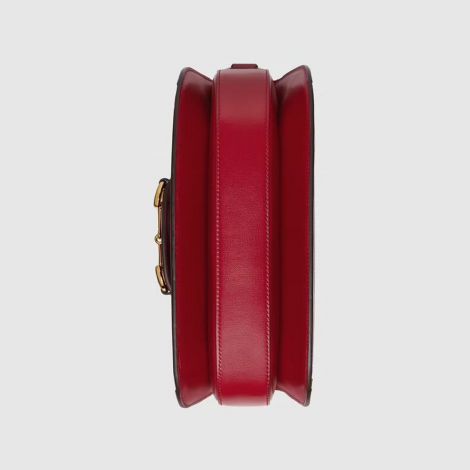 Gucci Çanta Horsebit 1955 Kırmızı - Gucci El Cantasi Horsebit 1955 Shoulder Bag Red Kirmizi