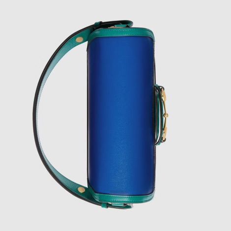 Gucci Çanta Horsebit 1955 Mavi - Gucci El Cantasi Horsebit 1955 Small Shoulder Bag Blue Turquoise Mavi