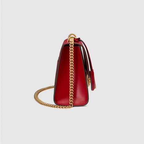 Gucci Çanta Padlock Medium Kırmızı - Gucci Padlock Medium Gucci Signature Shoulder Bag Zincirli Kirmizi