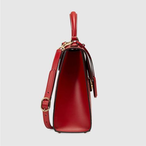 Gucci Çanta Padlock Medium Kırmızı - Gucci Padlock Medium Gucci Signature Top Handle Bag Kirmizi
