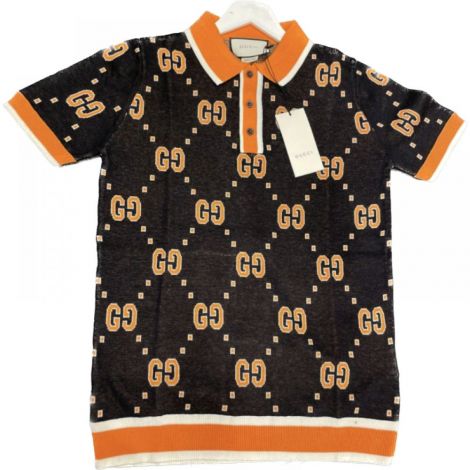 Gucci Tişört Polo Yaka Siyah - Gucci Erkek Tisort Gucci Erkek Polo Yaka T Shirt Siyah
