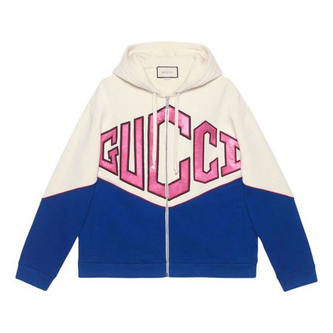 Gucci Sweatshirt Game Beyaz - Gucci Hooded Sweatshirt With Gucci Game Erkek Beyaz
