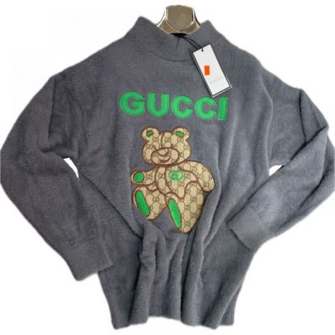 Gucci Sweatshirt Gri - Gucci Kadin Sweatshirt Gucci Sweatshirt Gucci Women Sweatshirt 8891 Gri