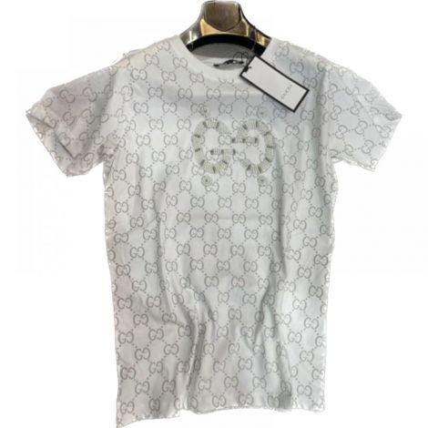 Gucci Tişört Logo Beyaz - Gucci Kadin T Shirt Gucci Kadin Tisort Beyaz