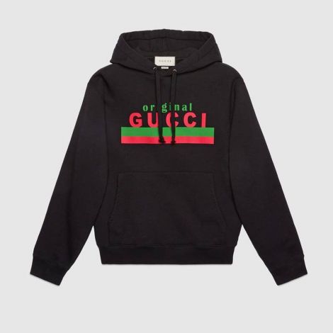 Gucci Sweatshirt Boutique Siyah - Gucci Sweatshirt Erkek 21 Original Stripe Logo Siyah