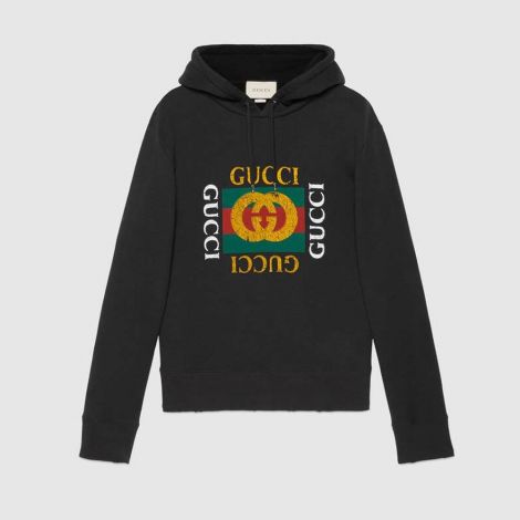 Gucci Sweatshirt Oversized Siyah - Gucci Sweatshirt Erkek 21 Oversized Black Siyah