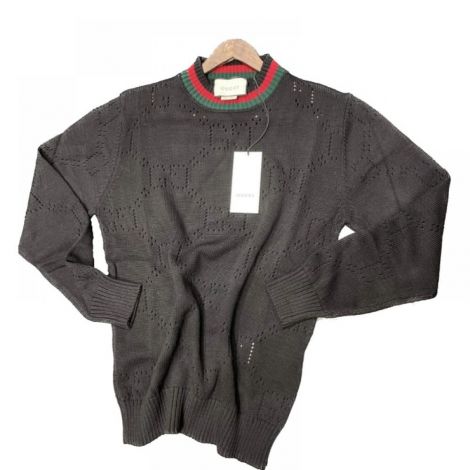Gucci Kazak Siyah - Gucci Sweatshirt Gucci Erkek Sweatshirt Gucci 11335 Siyah