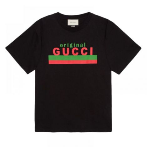 Gucci Tişört Original Printed Siyah - Gucci Tisort Gucci Erkek Tisort Gucci Original Printed T Shirt Siyah