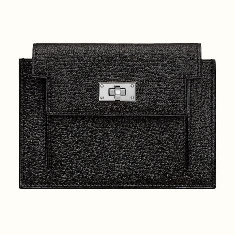 Hermes Cüzdan Kelly Siyah - Hermes Cuzdan Kelly Pocket Compact Wallet Noir Siyah