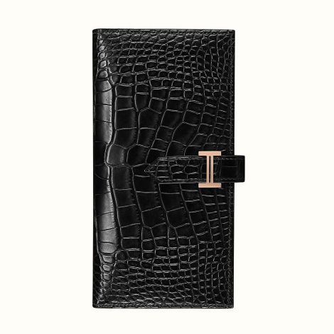 Hermes Cüzdan Bearn Siyah - Hermes Cuzdan Paris Bearn Wallet Noir Mat Siyah