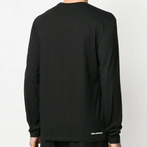 Karl Lagerfeld Sweatshirt Ikonik Siyah - Sweatshirt Erkek 21 Karl Lagerfeld Ikonik Patch T Shirt Siyah
