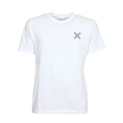Kenzo Tişört Sport Beyaz - Kenzo Tisort 2021 Erkek Sport Little X T Shirt Beyaz