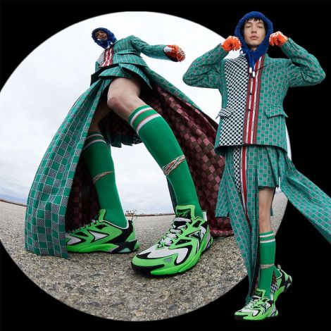 Louis Vuitton Ayakkabı Runner Tatic Yeşil - Louis Vuitton Ayakkabi 22 Lv Runner Tatic Sneaker Green Yesil