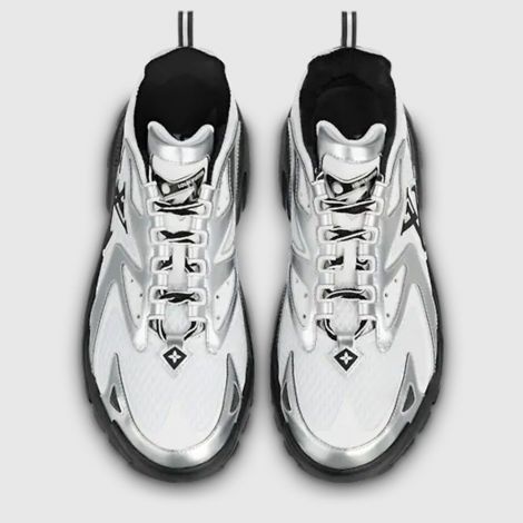 Louis Vuitton Ayakkabı Runner Tatic Beyaz - Louis Vuitton Ayakkabi 22 Lv Runner Tatic Sneaker Siyah Beyaz