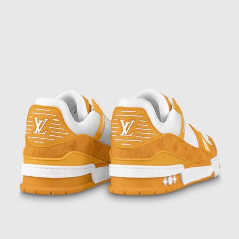 Louis Vuitton Ayakkabı Trainer Sneaker Sarı - Louis Vuitton Ayakkabi 22 Lv Trainer Sneaker Beyaz 3 Logo Beyaz Sari