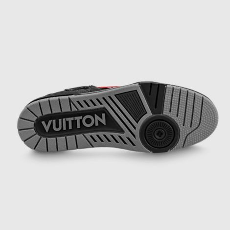 Louis Vuitton Ayakkabı Trainer Sneaker Siyah - Louis Vuitton Ayakkabi 22 Lv Trainer Sneaker Beyaz 3 Logo Black Siyah