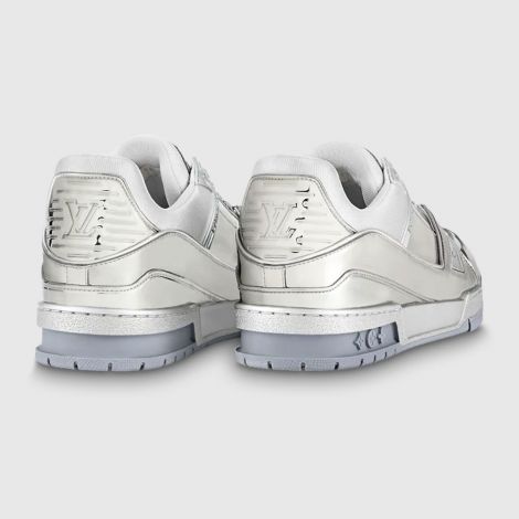Louis Vuitton Ayakkabı Trainer Sneaker Gri - Louis Vuitton Ayakkabi 22 Lv Trainer Sneaker Beyaz Gri