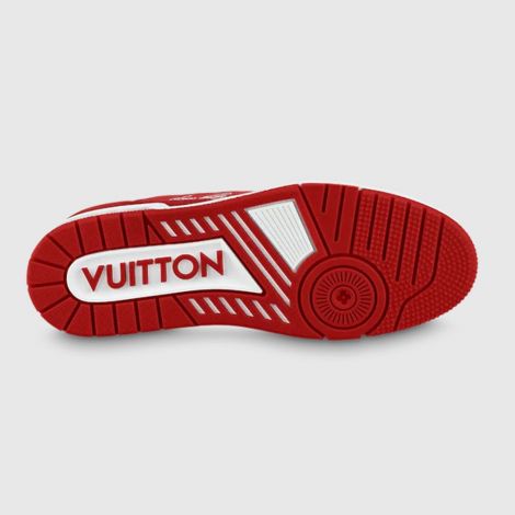 Louis Vuitton Ayakkabı Runner Tatic Kırmızı - Louis Vuitton Ayakkabi 22 Lv Trainer Sneaker Beyaz Kirmizi