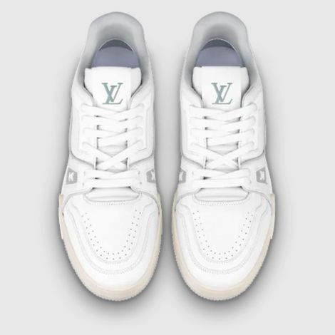 Louis Vuitton Ayakkabı Trainer Sneaker Beyaz - Louis Vuitton Ayakkabi 22 Lv Trainer Sneaker Gri Beyaz