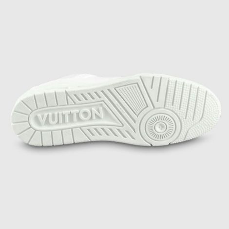 Louis Vuitton Ayakkabı Trainer Sneaker Beyaz - Louis Vuitton Ayakkabi 22 Lv Trainer Sneaker Logo Gri Beyaz