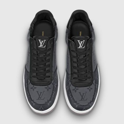 Louis Vuitton Ayakkabı Rivoli Sneaker Siyah - Louis Vuitton Ayakkabi 22 Rivoli Sneaker Erkek Beyaz Taban Siyah